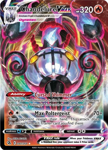 Chandelure VMAX, SWSH08: Fusion Strike 040/264