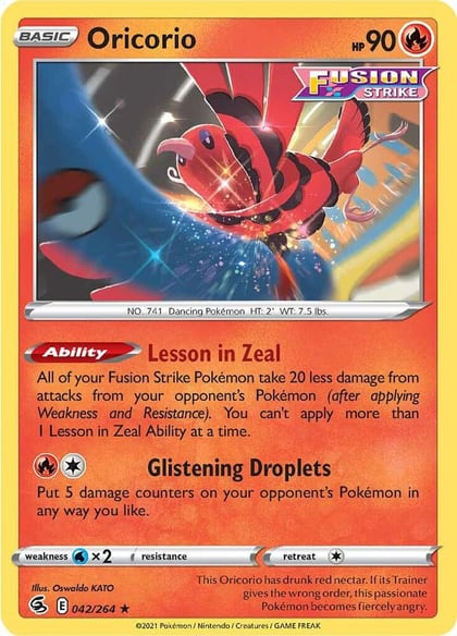 Oricorio, SWSH08: Fusion Strike 042/264