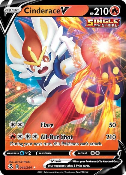 Cinderace V (44), SWSH08: Fusion Strike 044/264