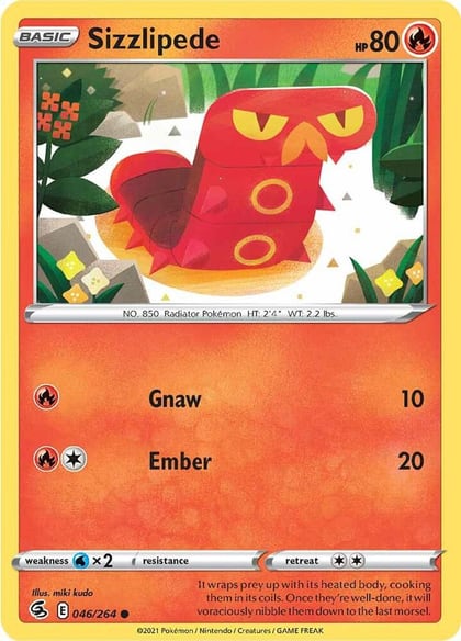 Sizzlipede (46), SWSH08: Fusion Strike 046/264