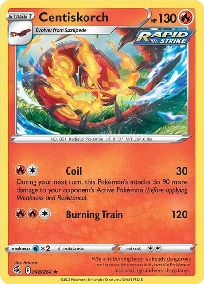 Centiskorch (48), SWSH08: Fusion Strike 048/264