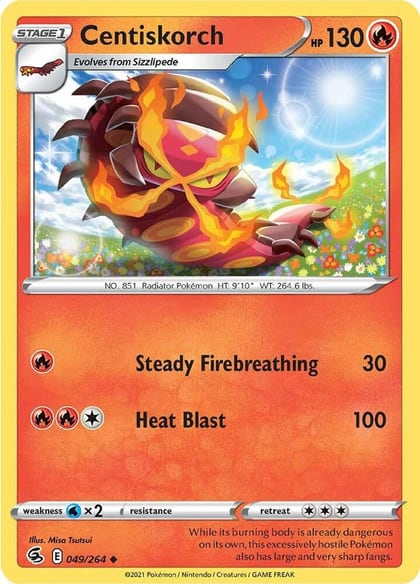 Centiskorch (49), SWSH08: Fusion Strike 049/264