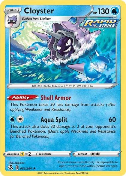 Cloyster, SWSH08: Fusion Strike 051/264