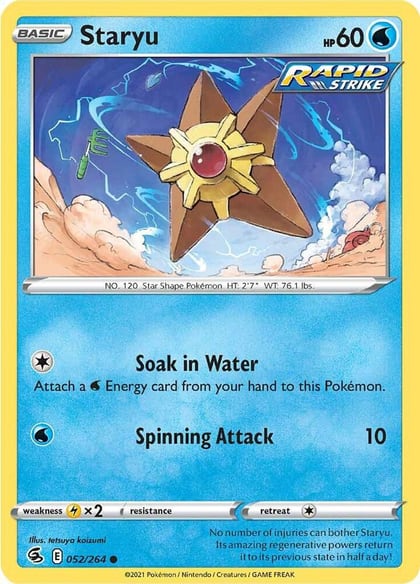 Staryu, SWSH08: Fusion Strike 052/264