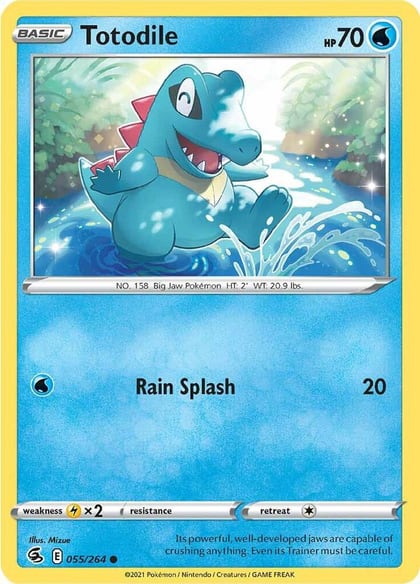 Totodile, SWSH08: Fusion Strike 055/264