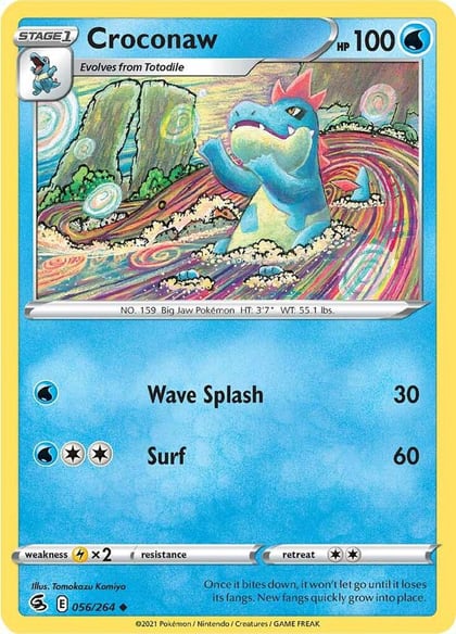 Croconaw, SWSH08: Fusion Strike 056/264