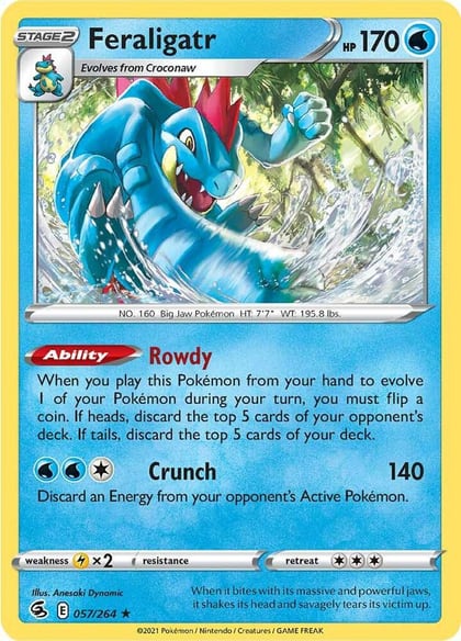 Feraligatr, SWSH08: Fusion Strike 057/264