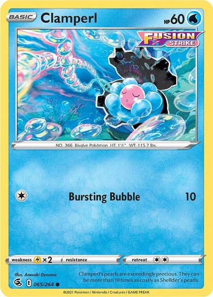 Clamperl, SWSH08: Fusion Strike 065/264