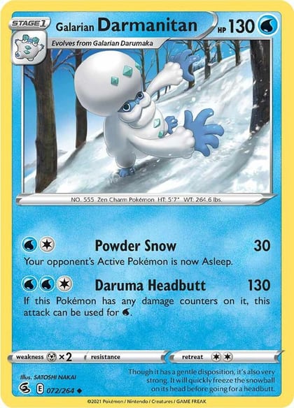 Galarian Darmanitan, SWSH08: Fusion Strike 072/264