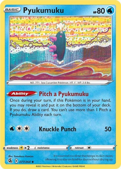 Pyukumuku, SWSH08: Fusion Strike 077/264