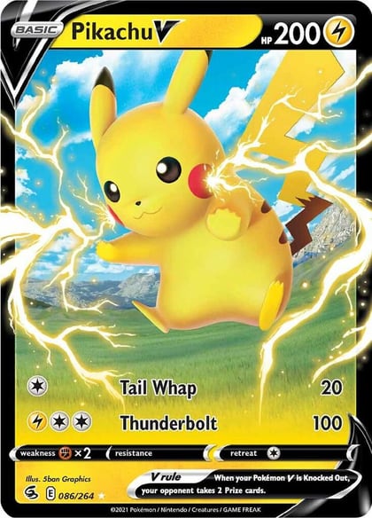 Pikachu V, SWSH08: Fusion Strike 086/264