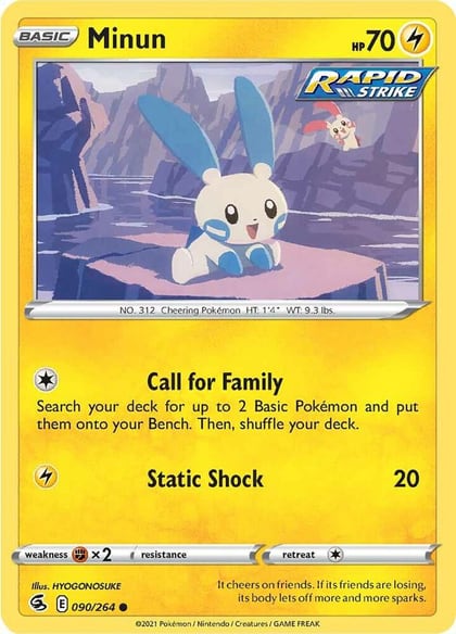 Minun, SWSH08: Fusion Strike 090/264