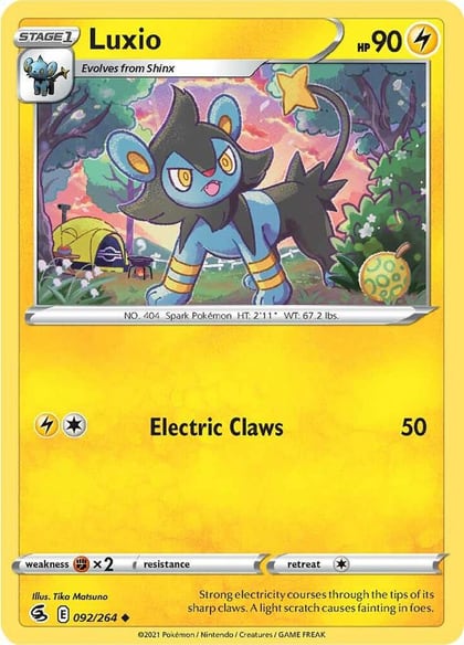 Luxio, SWSH08: Fusion Strike 092/264