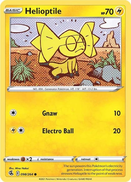 Helioptile, SWSH08: Fusion Strike 098/264