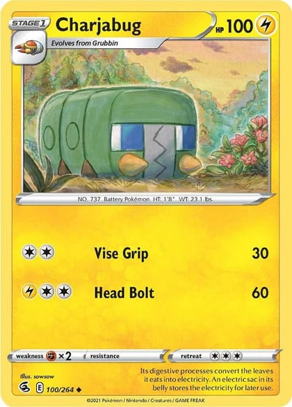 Charjabug, SWSH08: Fusion Strike 100/264