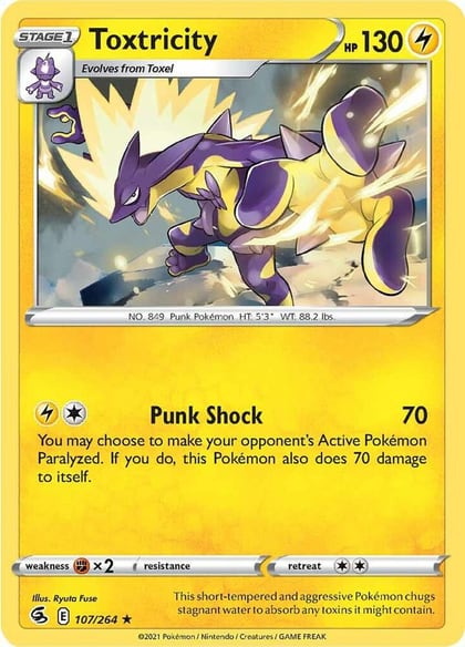 Toxtricity (107), SWSH08: Fusion Strike 107/264