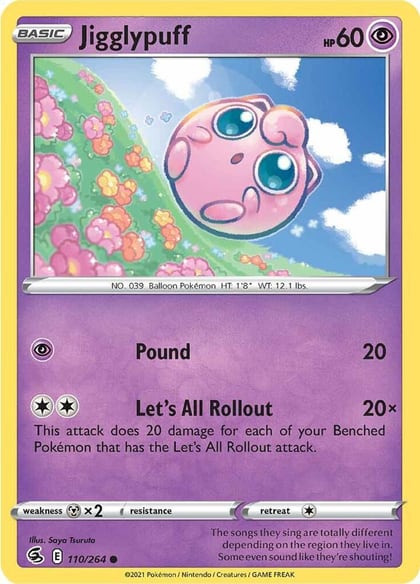 Jigglypuff, SWSH08: Fusion Strike 110/264