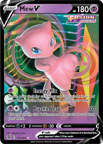 Mew V, SWSH08: Fusion Strike 113/264