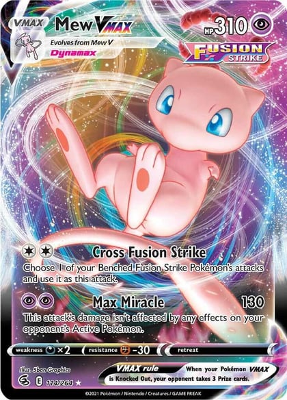 Mew VMAX, SWSH08: Fusion Strike 114/264