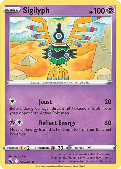 Sigilyph, SWSH08: Fusion Strike 123/264