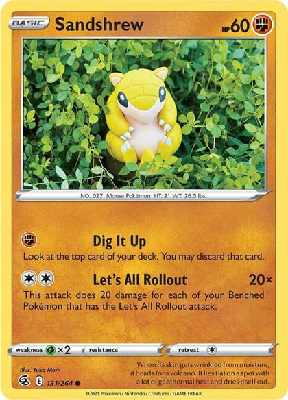 Sandshrew, SWSH08: Fusion Strike 131/264