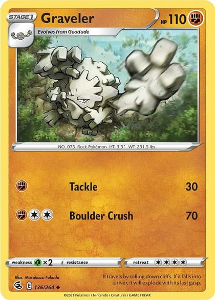 Graveler, SWSH08: Fusion Strike 136/264