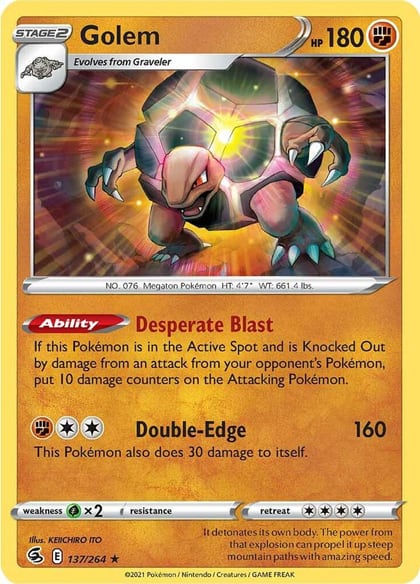 Golem, SWSH08: Fusion Strike 137/264
