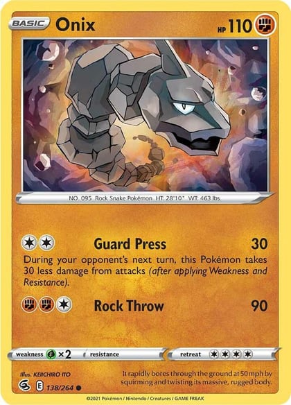 Onix, SWSH08: Fusion Strike 138/264