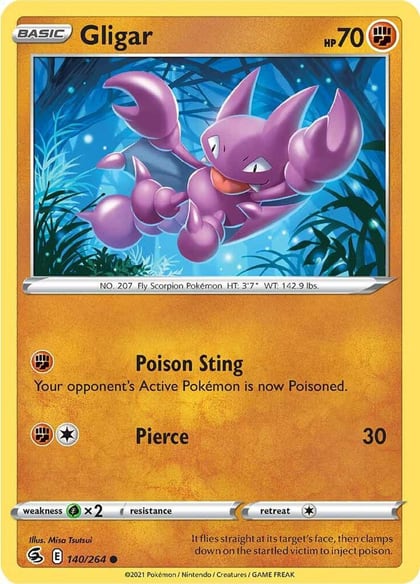 Gligar, SWSH08: Fusion Strike 140/264