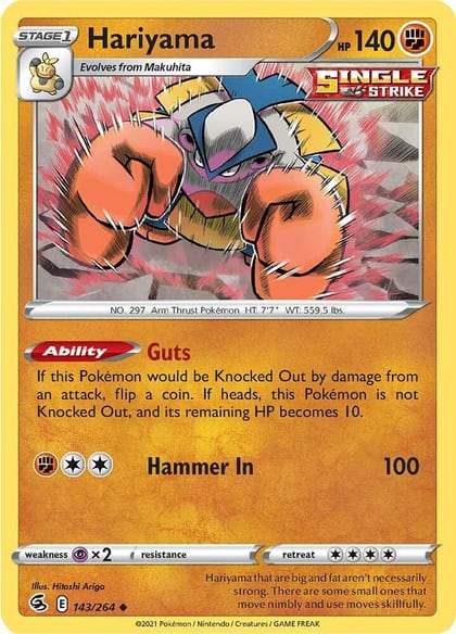 Hariyama, SWSH08: Fusion Strike 143/264