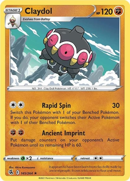 Claydol, SWSH08: Fusion Strike 145/264