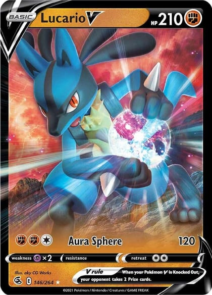 Lucario V, SWSH08: Fusion Strike 146/264