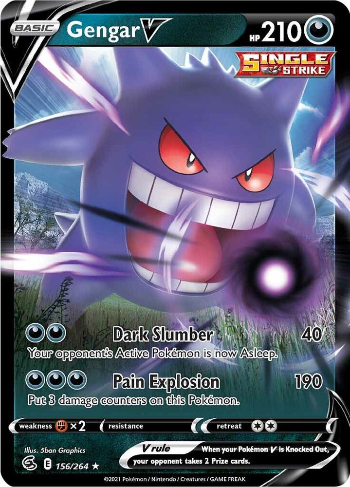Gengar V, SWSH08: Fusion Strike 156/264
