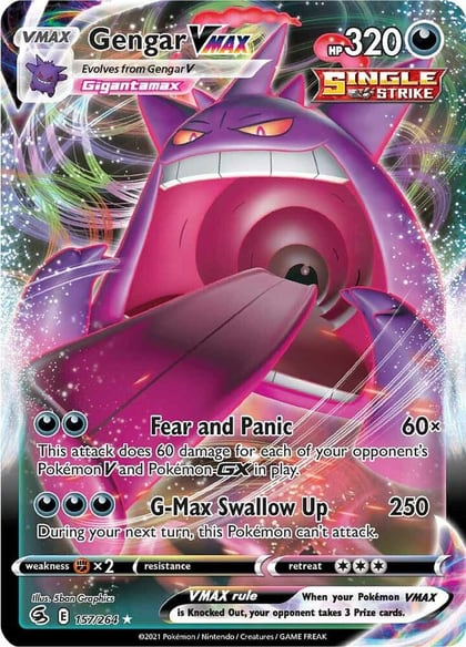 Gengar VMAX, SWSH08: Fusion Strike 157/264