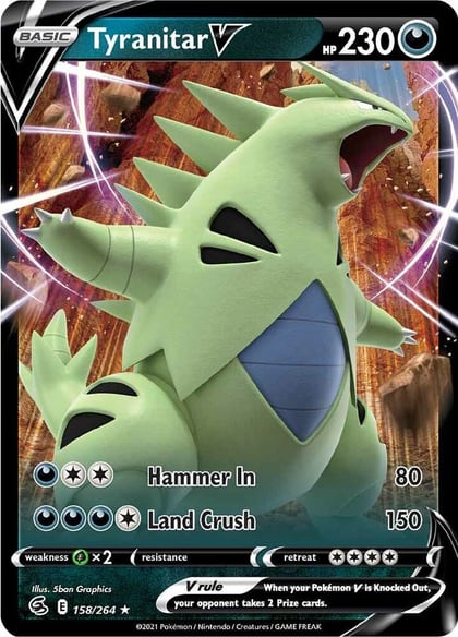 Tyranitar V, SWSH08: Fusion Strike 158/264