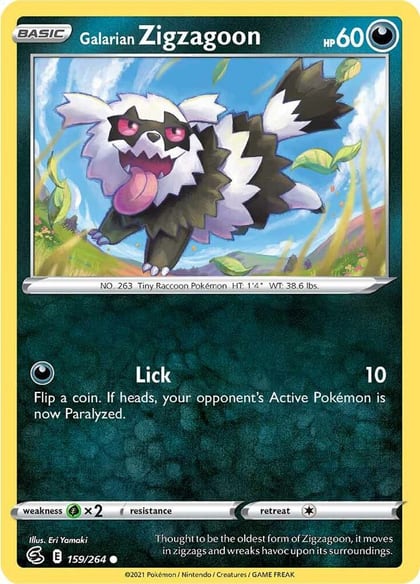 Galarian Zigzagoon, SWSH08: Fusion Strike 159/264