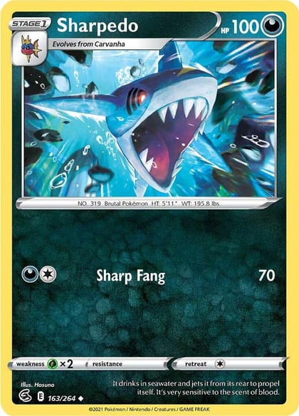 Sharpedo, SWSH08: Fusion Strike 163/264