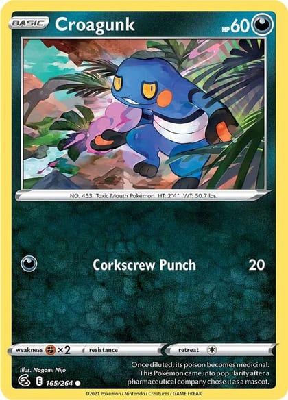 Croagunk, SWSH08: Fusion Strike 165/264