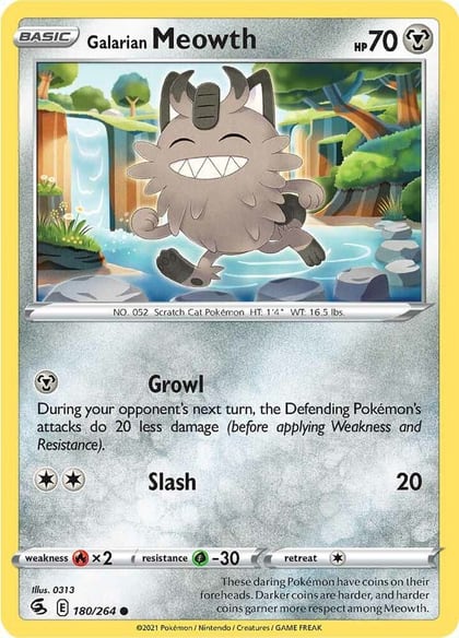 Galarian Meowth, SWSH08: Fusion Strike 180/264