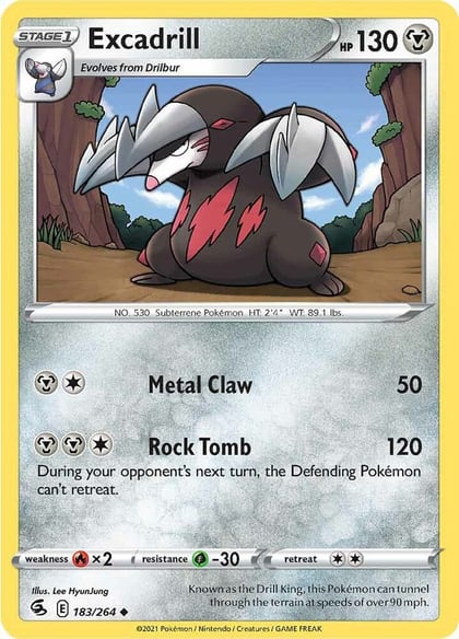 Excadrill, SWSH08: Fusion Strike 183/264