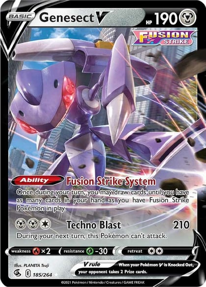 Genesect V, SWSH08: Fusion Strike 185/264