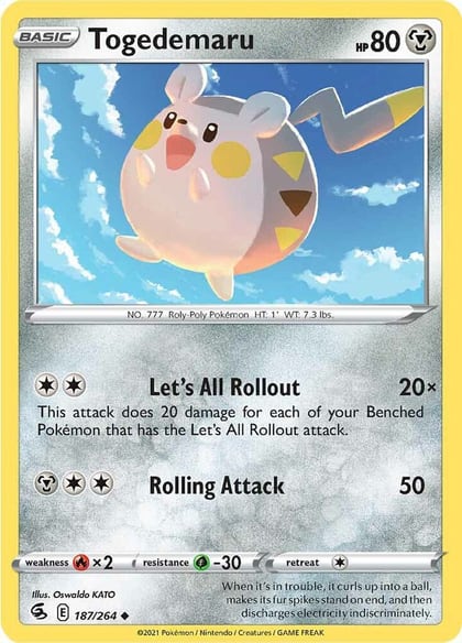 Togedemaru, SWSH08: Fusion Strike 187/264