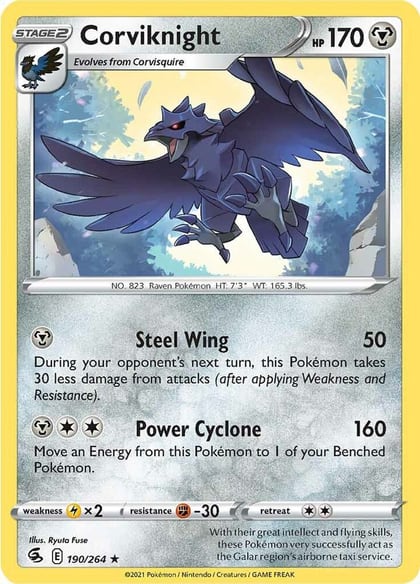 Corviknight, SWSH08: Fusion Strike 190/264