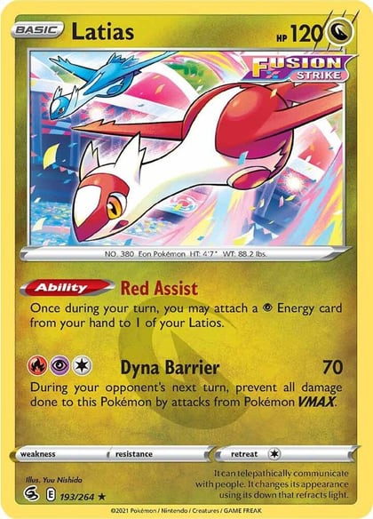 Latias, SWSH08: Fusion Strike 193/264