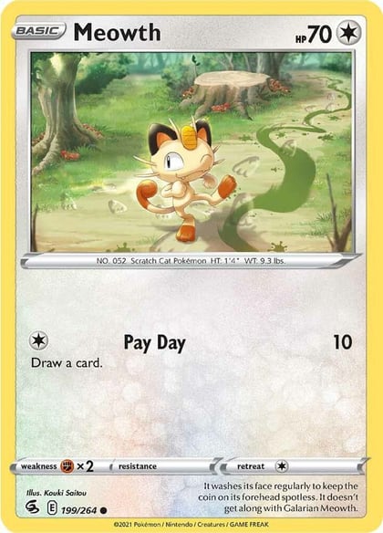 Meowth, SWSH08: Fusion Strike 199/264