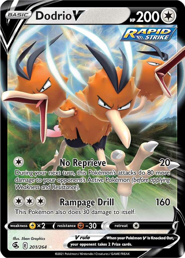 Dodrio V, SWSH08: Fusion Strike 201/264
