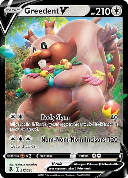 Greedent V, SWSH08: Fusion Strike 217/264