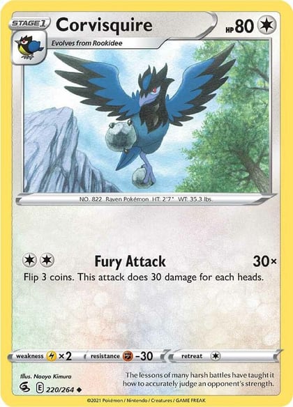 Corvisquire, SWSH08: Fusion Strike 220/264