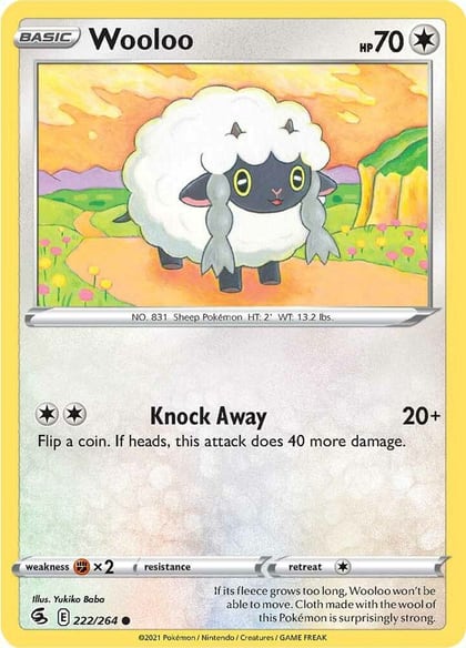 Wooloo (222), SWSH08: Fusion Strike 222/264