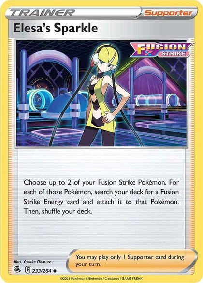 Elesa's Sparkle, SWSH08: Fusion Strike 233/264